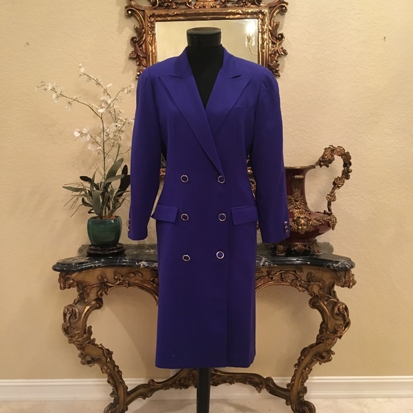 Expressions New York Vintage Wool Coat Dress - Picture 1 of 8